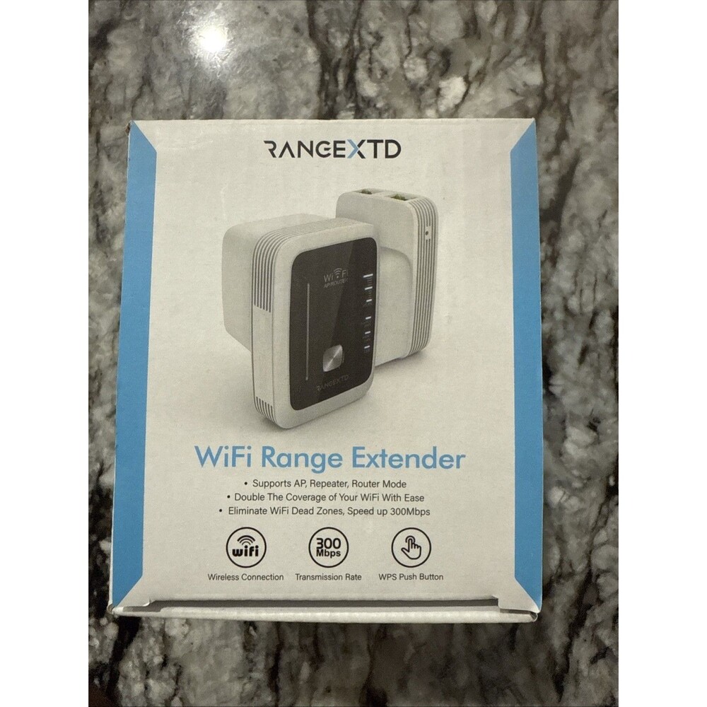 RangeXTD WiFi Range Extender Signal Booster Speeds Up To 300mbps